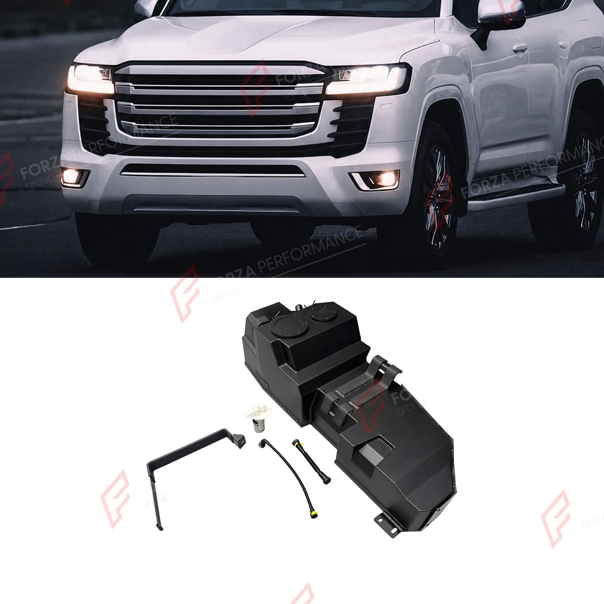 REPLACEMENT LONG RANGE FUEL TANK SYSTEM 110L, +30L (EXTRA 8 GAL) EXTENDED RANGE for TOYOTA LAND CRUISER LC300 3.3T EU SPEC DIESEL 2021+