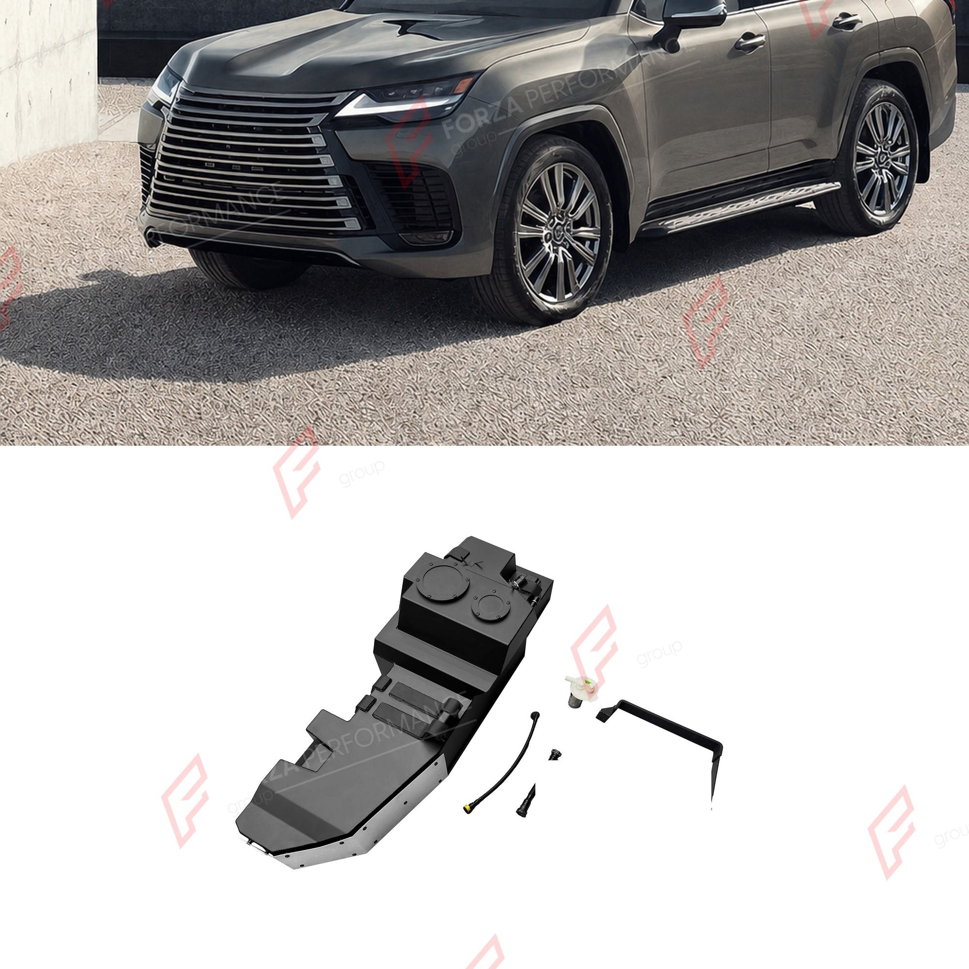 REPLACEMENT LONG RANGE FUEL TANK SYSTEM 110L, +42L (EXTRA 11 GAL) EXTENDED RANGE for LEXUS LX700H 3.5TT (HEV/PETROL) 2024+