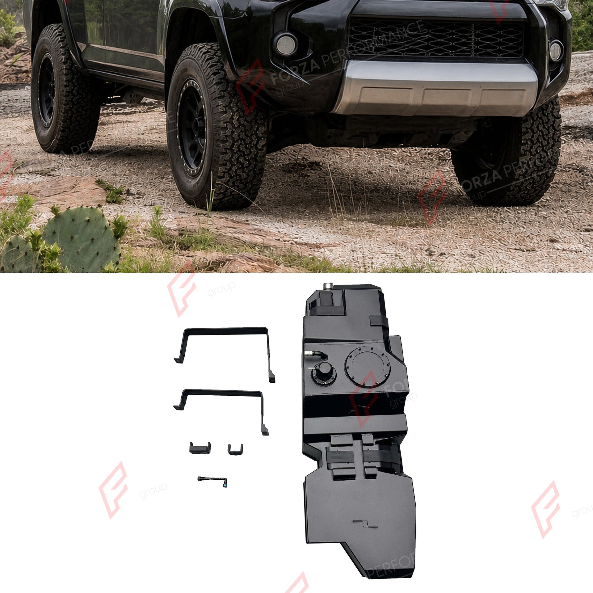 REPLACEMENT LONG RANGE FUEL TANK SYSTEM 120L, +33L (EXTRA 9 GAL) EXTENDED RANGE for TOYOTA 4RUNNER 4.0L PETROL 2009-2023