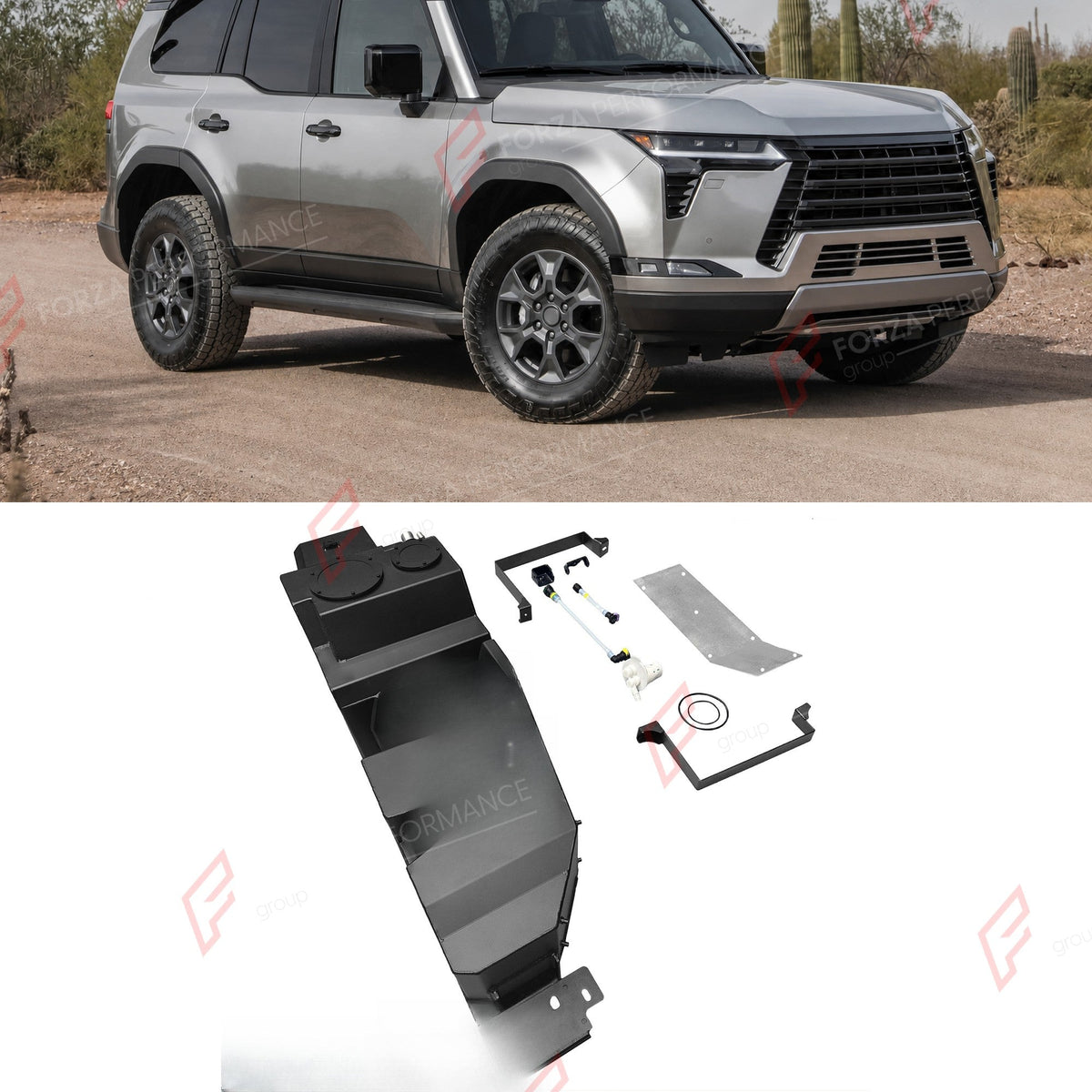 REPLACEMENT LONG RANGE FUEL TANK SYSTEM 110L, +42L (EXTRA 11 GAL) EXTENDED RANGE for LEXUS GX550H 2.4T (HEV/PETROL) 2024+