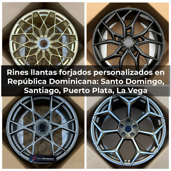 Rines llantas forjados personalizados en República Dominicana: Santo Domingo, Santiago, Puerto Plata, La Vega