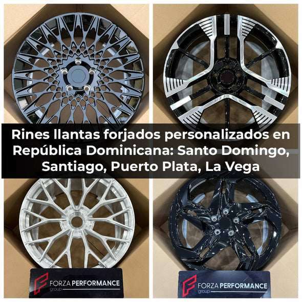 Rines llantas forjados personalizados en República Dominicana: Santo Domingo, Santiago, Puerto Plata, La Vega