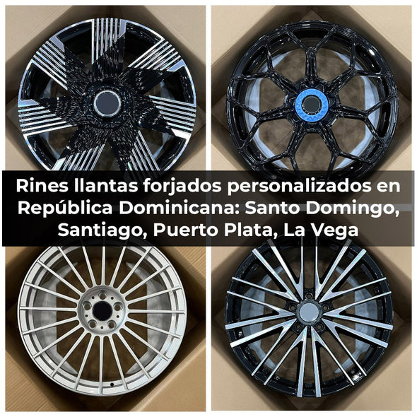 Rines llantas forjados personalizados en República Dominicana: Santo Domingo, Santiago, Puerto Plata, La Vega