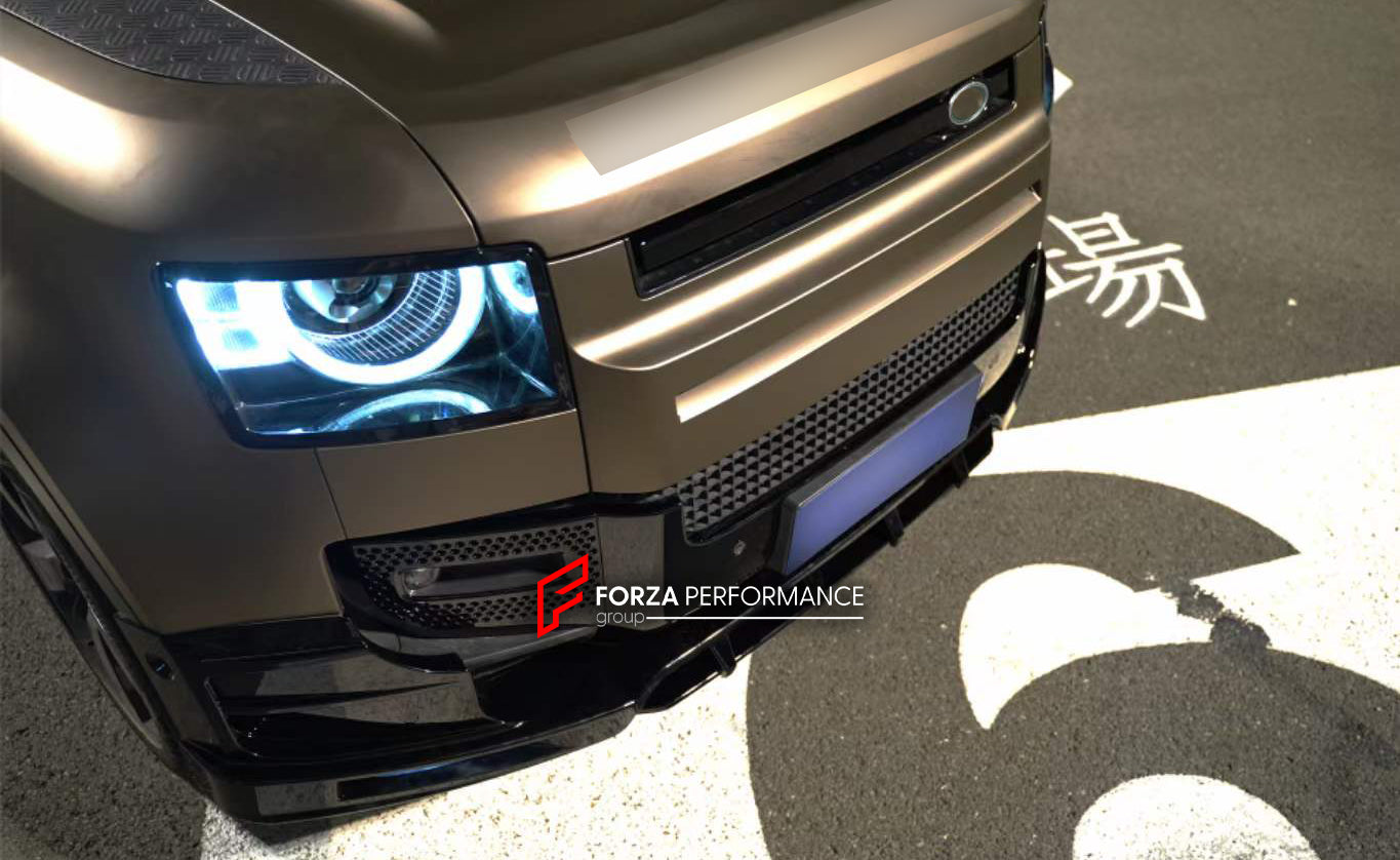 FRONT LIP WITH LED BAR for LAND ROVER DEFENDER L663 2020+ – Forza ...