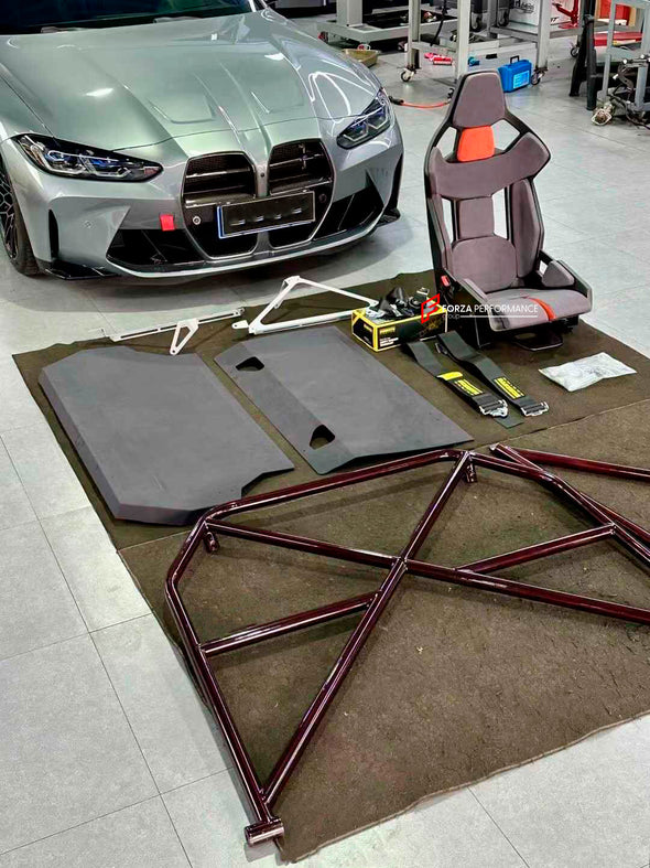 ROLL CAGE for BMW M3 G80 G81 FACELIFT 2022 - 2024

Set Includes:

Roll Cage

Material: Stainless Steel

NOTE: Professional installation is required.

Contact us for pricing
Payment ►
Visa

Mastercard

PayPal with a credit card (add 4.4% at checkout)
Payoneer
Cryptocurrency
Shipment ►
By express DHL/UPS/TNT/FedEx
To the local international airport
Special line by air
Special line by the sea
To Europe and the UK by train

Please let us know which shipping option you prefer.