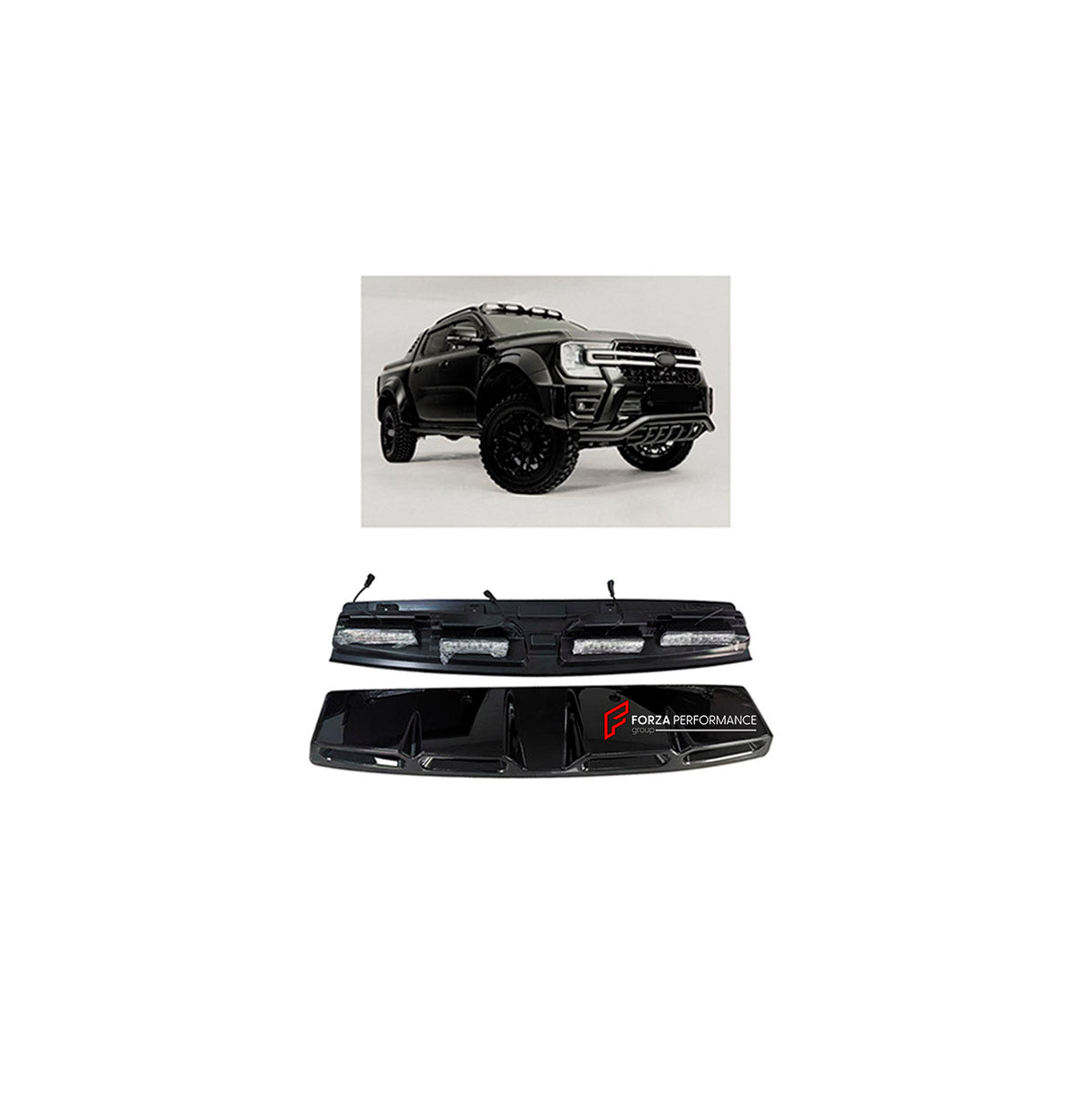 ROOF LIGHT BAR for Ford Ranger T7 T8 T9 2016+
Set includes:

Roof Light Bar
Material: Plastic

NOTE: Professional installation is required.