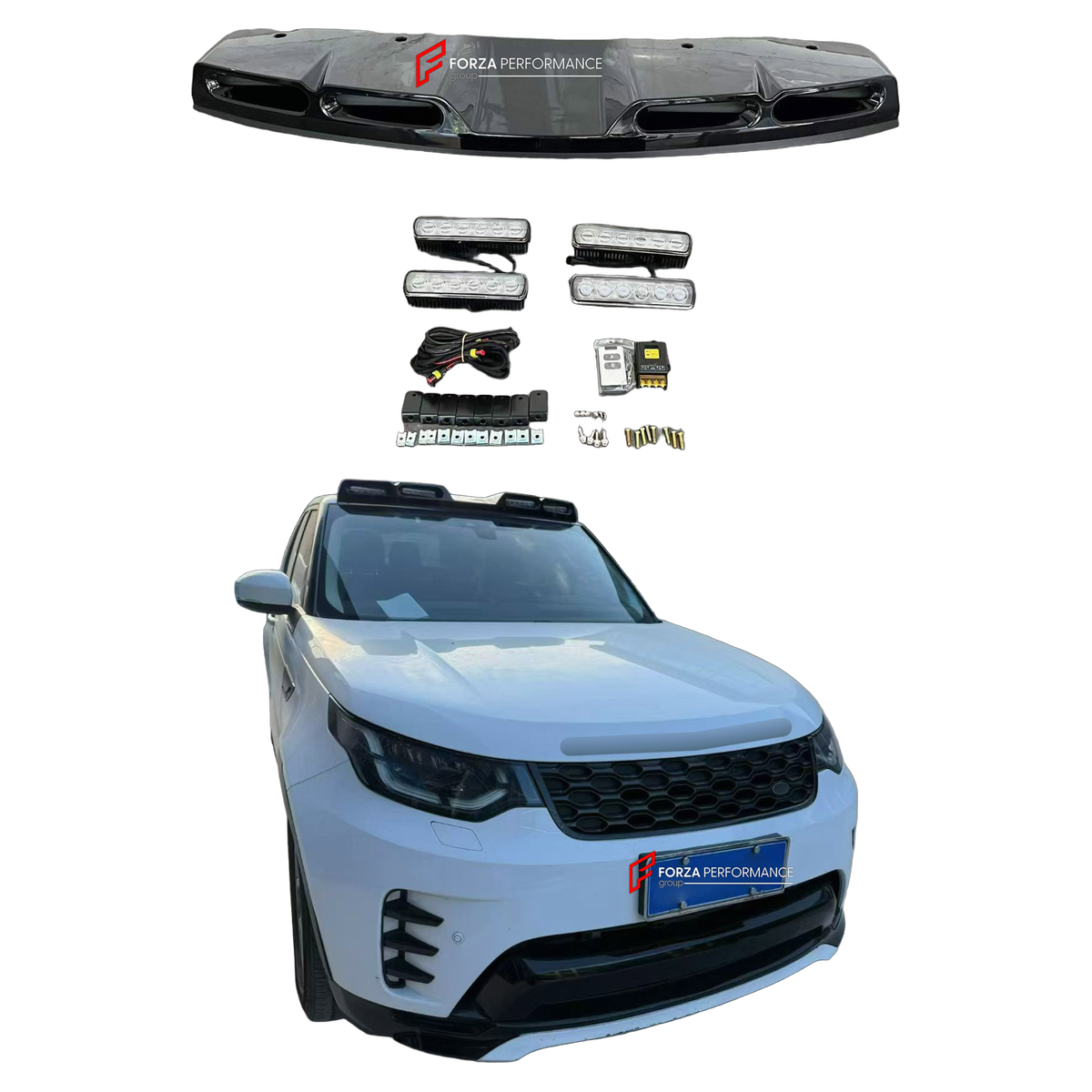 ROOF LIGHT BAR for LAND ROVER DISCOVERY 5 L462 2016 - 2021

Set includes:
Roof Light Bar

Material: Plastic

NOTE: Professional installation is required.