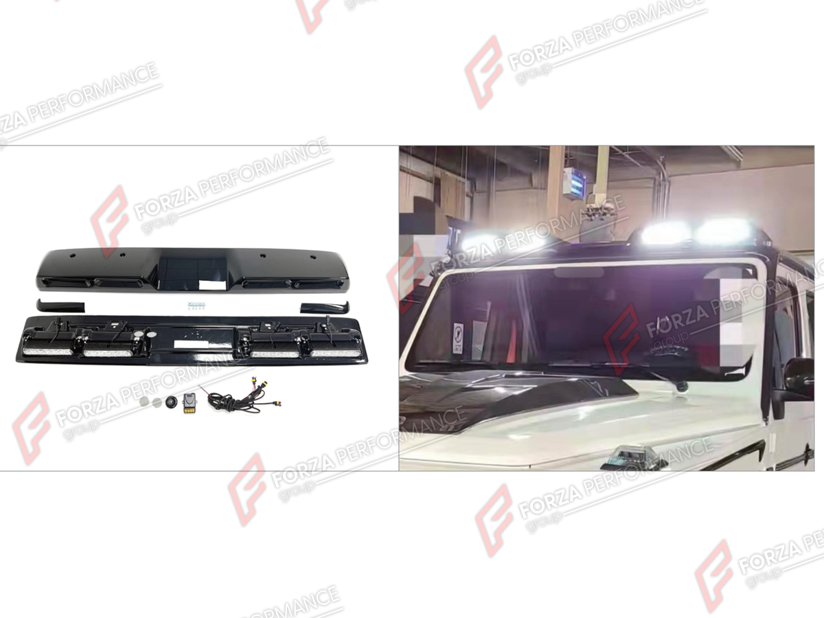 ROOF LIGHT BAR for MERCEDES-BENZ G-CLASS W464 2019 - 2024

Set includes:
Roof Light Bar

Material: Plastic

NOTE: Professional installation is required.