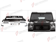 ROOF LIGHT BAR for MERCEDES-BENZ G-CLASS W465 G63 G450D G500 G550 2025+

Set includes:
Roof Light Bar

Material: Plastic

NOTE: Professional installation is required.