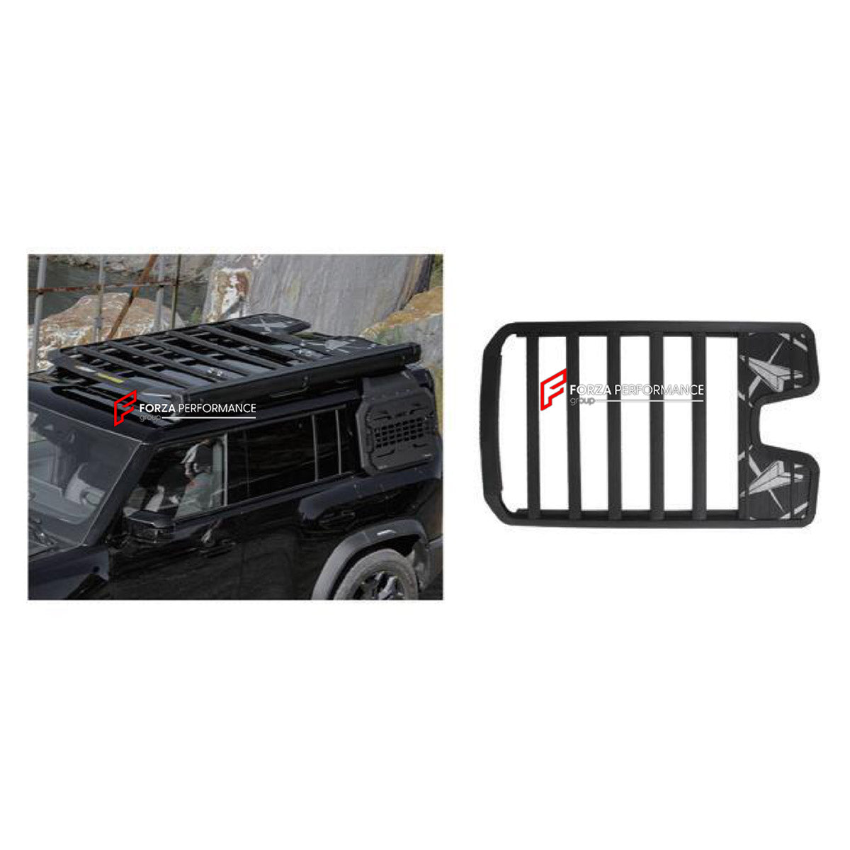 ROOF RACK BAR LUGGAGE for JETOUR T2 TRAVELLER 2024+ FORZA PERFORMANCE custom fit Defender Style

Set includes:
Roof Rack Bar Luggage

Material: Plastic

NOTE: Professional installation is required.