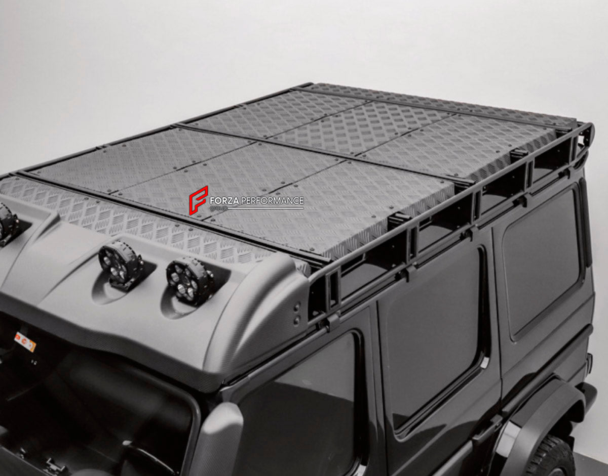 ROOF RACK BAR LUGGAGE for MERCEDES-BENZ G-CLASS W463 G55 2008 - 2018 FORZA PERFORMANCE custom fit TI MECH II

Set includes:
Roof Rack Bar Luggage

Material: Plastic

NOTE: Professional installation is required.