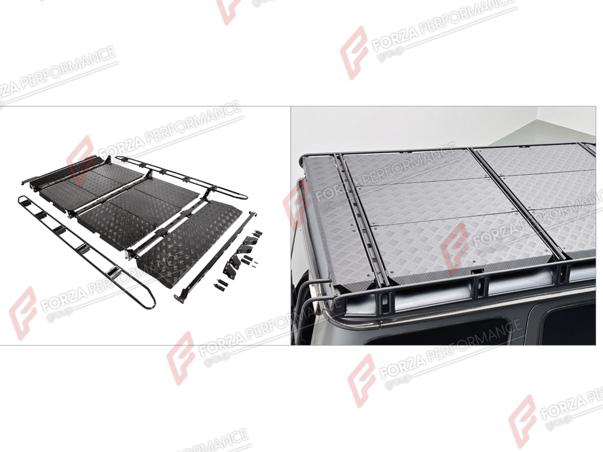 ROOF RACK BAR LUGGAGE for MERCEDES-BENZ G-CLASS W465 G63 G450D G500 G550 2025+

Set includes:
Roof Rack Bar Luggage

Material: Plastic

NOTE: Professional installation is required.