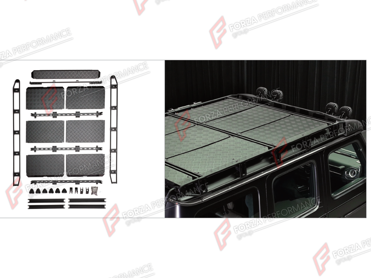 ROOF RACK BAR LUGGAGE for MERCEDES-BENZ G-CLASS W465 G63 G450D G500 G550 2025+

Set includes:
Roof Rack Bar Luggage

Material: Plastic

NOTE: Professional installation is required.