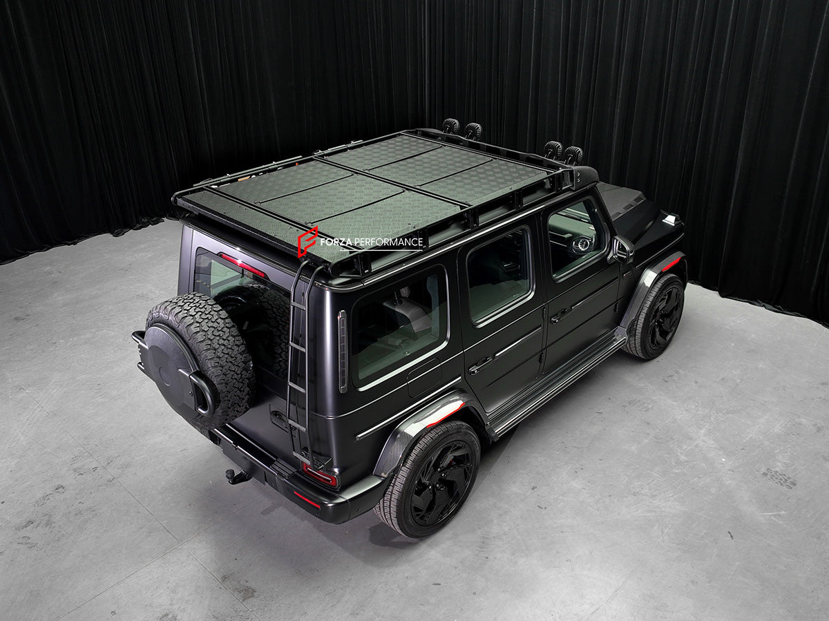 ROOF RACK BAR LUGGAGE WITH LADDER 4x4 for MERCEDES BENZ G-CLASS W463A W464 W465 G63 G550
Set includes:
Roof Rack Assembly
Rear Ladder
Mounting Hardware
Material: Aluminium plates and iron bars
Roof Rack Bar Luggage with Ladder 4x4 for Mercedes-Benz G-Class W463A, Roof Rack Bar Luggage with Ladder 4x4 for Mercedes-Benz G-Class W464, Roof Rack Bar Luggage with Ladder 4x4 for Mercedes-Benz G63, Roof Rack Bar Luggage with Ladder 4x4 for Mercedes-Benz G550, Custom Roof Rack Bar Luggage with Ladder 4x4 for Merced