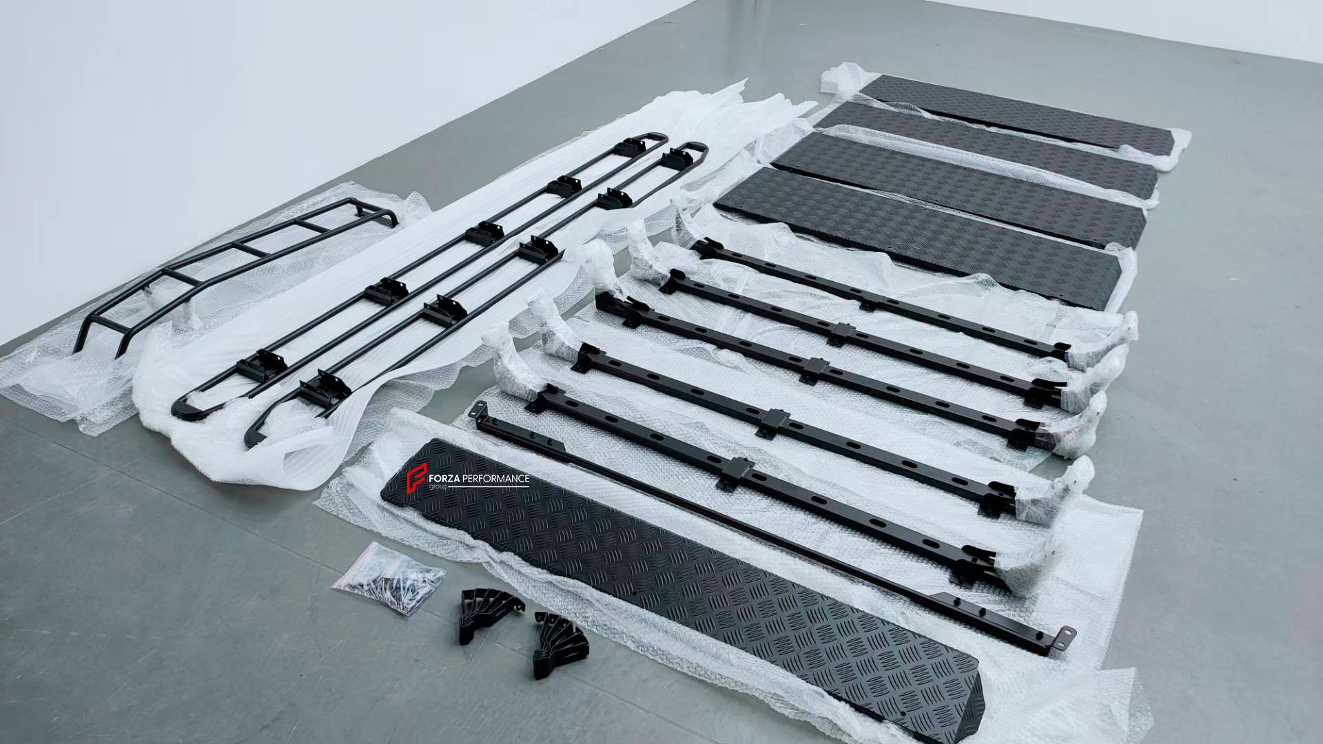 ROOF RACK BAR LUGGAGE WITH LADDER 4x4 for MERCEDES BENZ G-CLASS W463A W464 W465 G63 G550
Set includes:
Roof Rack Assembly
Rear Ladder
Mounting Hardware
Material: Aluminium plates and iron bars
Roof Rack Bar Luggage with Ladder 4x4 for Mercedes-Benz G-Class W463A, Roof Rack Bar Luggage with Ladder 4x4 for Mercedes-Benz G-Class W464, Roof Rack Bar Luggage with Ladder 4x4 for Mercedes-Benz G63, Roof Rack Bar Luggage with Ladder 4x4 for Mercedes-Benz G550, Custom Roof Rack Bar Luggage with Ladder 4x4 for Merced