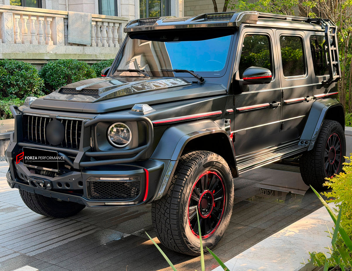 ROOF RACK BAR LUGGAGE WITH LADDER for Mercedes Benz G Class W463A W465 2018+
Set includes:

Roof Rack Assembly
Rear Ladder
Material: Aluminium

NOTE: Professional installation is required.
