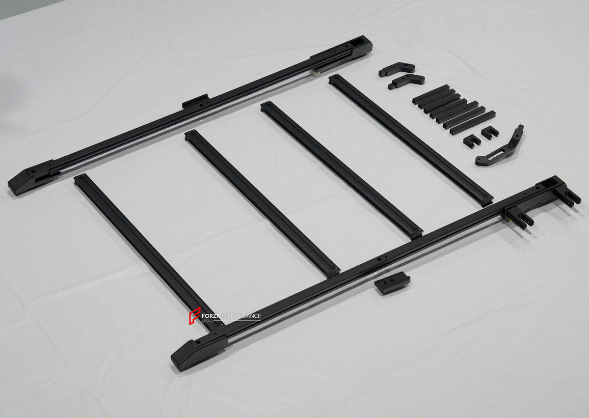 ROOF RACK BAR LUGGAGE WITH LADDER for Mercedes Benz G Class W463A W465 2018+
Set includes:

Roof Rack Assembly
Rear Ladder
Material: Aluminium

NOTE: Professional installation is required.