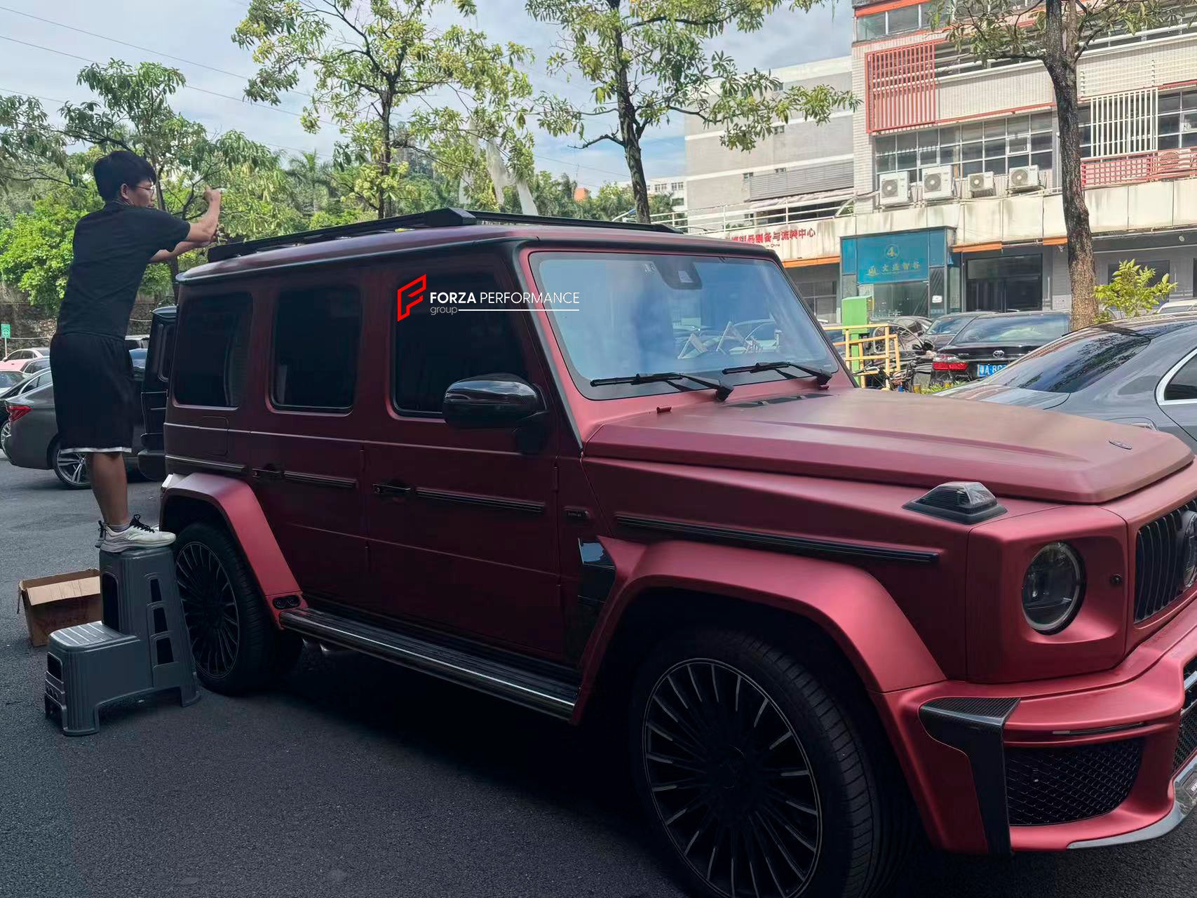 ROOF RACK BAR LUGGAGE WITH LADDER for MERCEDES BENZ G-CLASS W465 W464 W463A G63 G550 G500 G450D 2019+