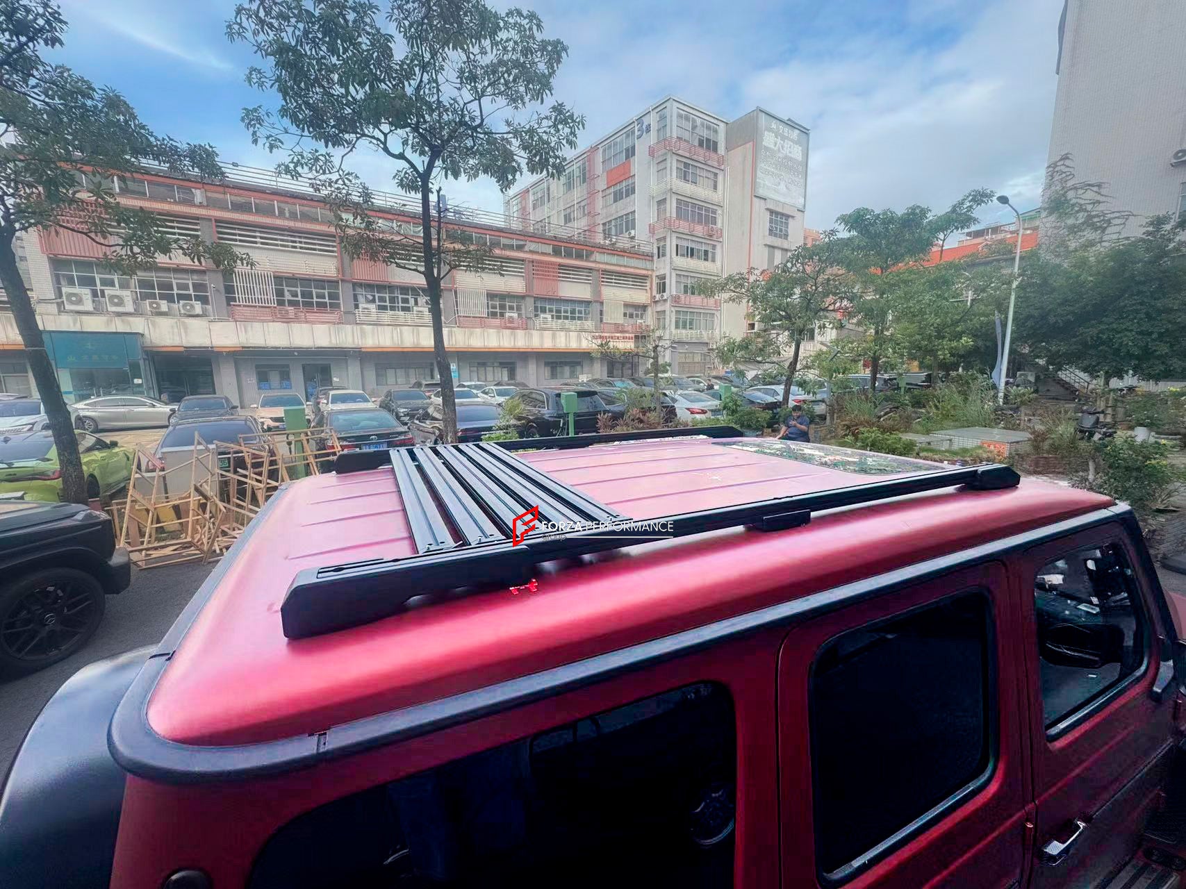 ROOF RACK BAR LUGGAGE WITH LADDER for MERCEDES BENZ G-CLASS W465 W464 W463A G63 G550 G500 G450D 2019+