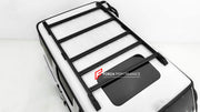 PROFESSIONAL STYLE 4X4 SQUARED ROOF RACK BAR LUGGAGE WITH LADDER for MERCEDES BENZ G-CLASS W465 W464 W463A G63 G550 G500 G450D 2019+
Set includes:

Roof Rack Assembly
Rear Ladder
Material: Aluminium

NOTE: Professional installation is required.
