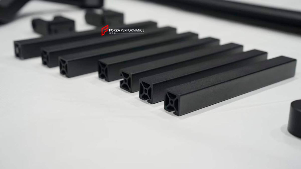 PROFESSIONAL STYLE 4X4 SQUARED ROOF RACK BAR LUGGAGE WITH LADDER for MERCEDES BENZ G-CLASS W465 W464 W463A G63 G550 G500 G450D 2019+
Set includes:

Roof Rack Assembly
Rear Ladder
Material: Aluminium

NOTE: Professional installation is required.