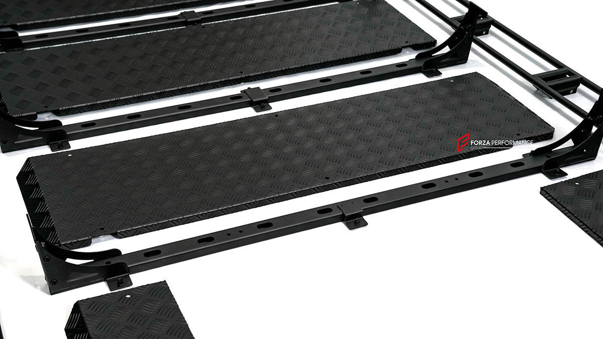 ROOF RACK BAR LUGGAGE WITH SUNROOF for MERCEDES BENZ G-CLASS G63 G550 G500 G450D EQG G580 W465 2024+

Set includes:

Roof Rack Assembly
Rear Ladder
Mounting Hardware

Material: Aluminium plates and iron bars

NOTE: Professional assembly installation is required

Why “Contact Us for Pricing”?

We don’t display fixed prices because our goal is to offer you the most competitive deal possible. Product costs often decrease over time, and by requesting a quote, you’ll receive our most up-to-date price on market.
