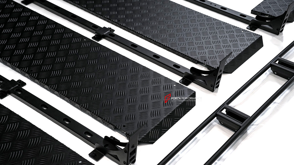 ROOF RACK BAR LUGGAGE WITH SUNROOF for MERCEDES BENZ G-CLASS G63 G550 G500 G450D EQG G580 W465 2024+

Set includes:

Roof Rack Assembly
Rear Ladder
Mounting Hardware

Material: Aluminium plates and iron bars

NOTE: Professional assembly installation is required

Why “Contact Us for Pricing”?

We don’t display fixed prices because our goal is to offer you the most competitive deal possible. Product costs often decrease over time, and by requesting a quote, you’ll receive our most up-to-date price on market.
