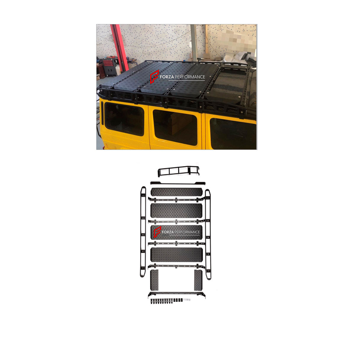 ROOF RACK BAR LUGGAGE WITH SUNROOF for MERCEDES-BENZ G-CLASS W463 2008 - 2018

Set includes:
Roof Rack Bar Luggage With Sunroof

Material: Plastic

NOTE: Professional installation is required.