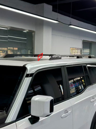 ROOF RACK LUGGAGE BAR for TOYOTA LAND CRUISER 250 2023+

Set includes:
Roof rack assembly
Mounting hardware
Material: Stainless Steel + Plastic


Note: Professional installation is required.



CONTACT US FOR PRICING



Payment ►
Visa

Mastercard

PayPal with a credit card (add 4.4% at checkout)
Payoneer
Cryptocurrency
Shipment ►
By express DHL/UPS/TNT/FedEx
To the local international airport
Special line by air
Special line by the sea
To Europe and the UK by train

Please let us know which shipping option 