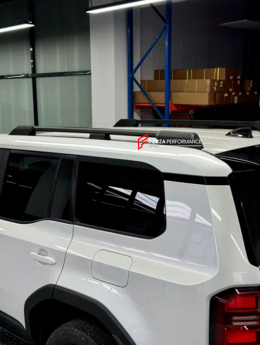 ROOF RACK LUGGAGE BAR for TOYOTA LAND CRUISER 250 2023+

Set includes:
Roof rack assembly
Mounting hardware
Material: Stainless Steel + Plastic


Note: Professional installation is required.



CONTACT US FOR PRICING



Payment ►
Visa

Mastercard

PayPal with a credit card (add 4.4% at checkout)
Payoneer
Cryptocurrency
Shipment ►
By express DHL/UPS/TNT/FedEx
To the local international airport
Special line by air
Special line by the sea
To Europe and the UK by train

Please let us know which shipping option 