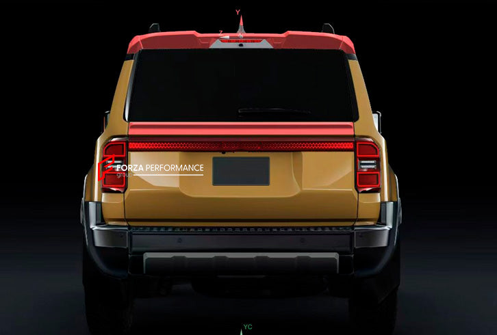 ROOF SPOILER for TOYOTA LAND CRUISER 250 LC 250 2024

Set includes:

Roof Spoiler
Rear Spoiler

Material: Plastic

Note: Professional installation is required.
