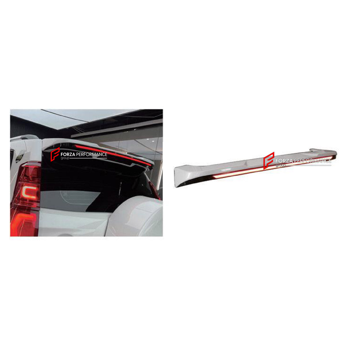 ROOF SPOILER WITH LED LIGHTS for HAVAL H9 II 2024+

Set includes:
Roof Spoiler
LED Lights

Material: Plastic

NOTE: Professional installation is required.
