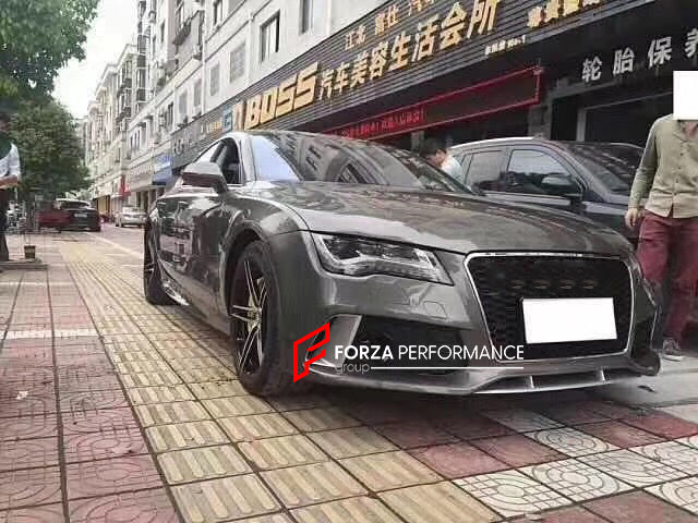 RS STYLE FULL CONVERSION BODY KIT for AUDI A7 4G8 | S7 | RS7 4G 2010 - 2015  Set includes:  Front Bumper Front Grille Side Skirts Rear Diffuser with Exhaust Tips