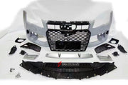 RS STYLE FULL CONVERSION BODY KIT for AUDI A7 4G8 | S7 | RS7 4G 2010 - 2015  Set includes:  Front Bumper Front Grille Side Skirts Rear Diffuser with Exhaust Tips