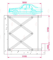 S-VTS Scissor Car Elevator - Vehicle Transport System Between Floors - apilador de coches / parking pour voiture
