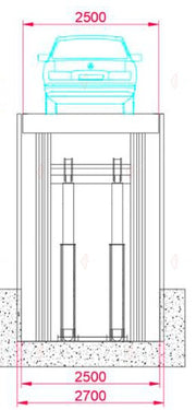S-VTS Scissor Car Elevator - Vehicle Transport System Between Floors - almacenamiento de vehículos / rangement de voiture