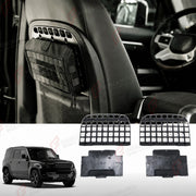 SEATBACK STORAGE PANEL for LAND ROVER DEFENDER 110 L663 2020+
Set includes:

Seatback Storage Panel
Material: Stainless Steel

NOTE: Professional installation is required.
