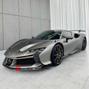 SF90 XX STYLE DRY CARBON BODY KIT for FERRARI SF90

Set includes:

Front Lip
Front Bumper
Hood
Side Fenders
Side Skirts
Rear Spoiler
Rear Bumper
Rear Diffuser

Material: Dry Carbon

Note: Professional installation is required.