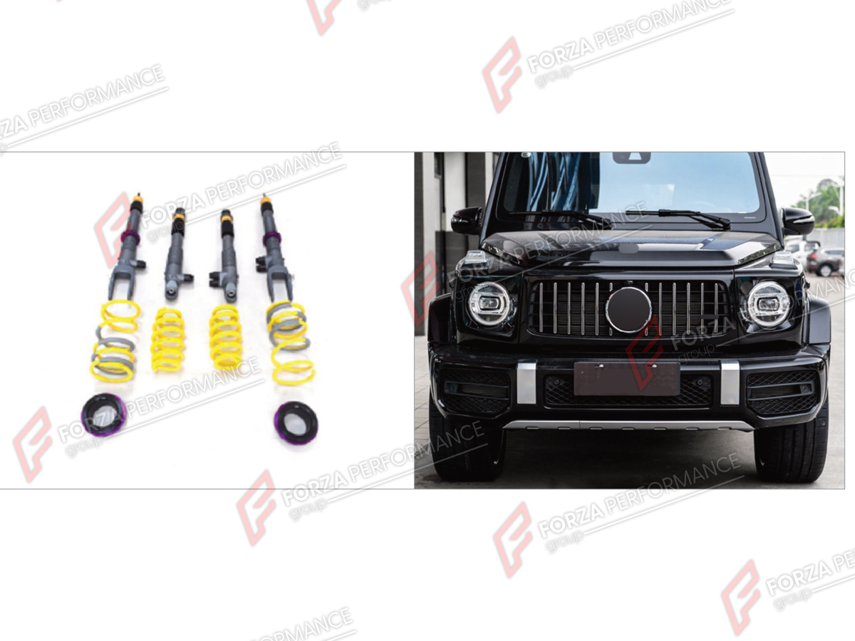 SHOCK ABSORBERS for Mercedes-Benz G-Class W464 G63 G350 G350D G400D G500 G550 2019 - 2024
Set includes:

Shock Absorbers
Material: Plastic, Stainless Steel

NOTE: Professional installation is required.
