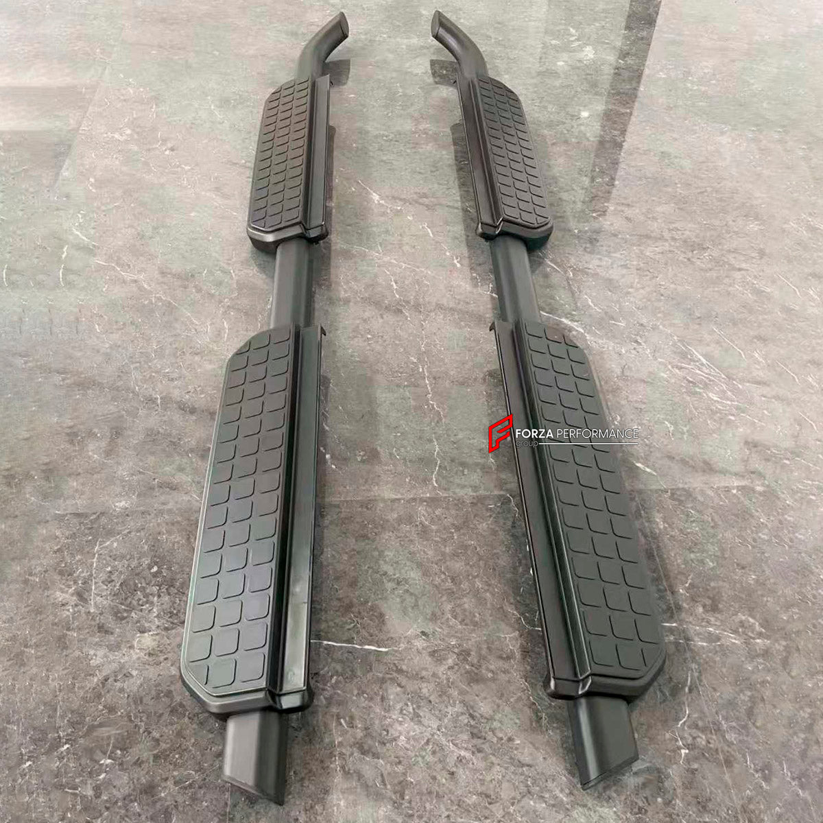 Side Steps for Land Rover Defender L663 110 130 2020+
Set includes:

Side Steps
Material: Plastic, Aluminium

NOTE: Professional installation is required.
