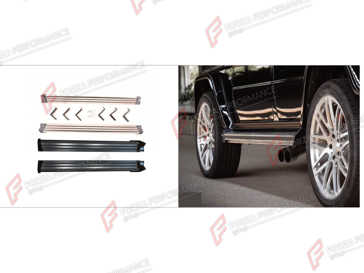 SIDE STEPS for MERCEDES-BENZ G-CLASS W463 2008 - 2018

Set includes:
Side Steps

Material: Plastic

NOTE: Professional installation is required.