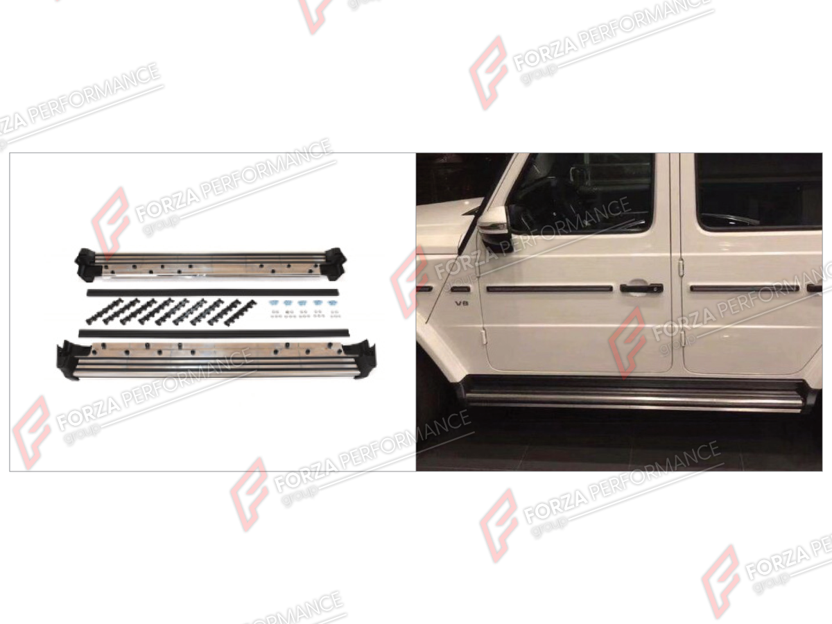 SIDE STEPS for MERCEDES-BENZ G-CLASS W464 2019 - 2024

Set includes:
Side Steps

Material: Plastic

NOTE: Professional installation is required.