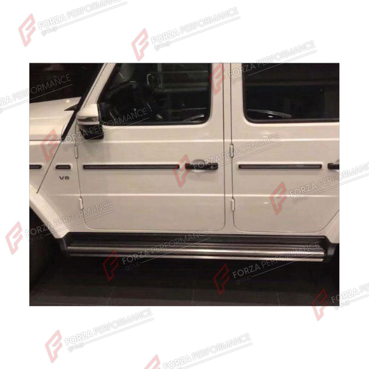 SIDE STEPS for MERCEDES-BENZ G-CLASS W464 2019 - 2024

Set includes:
Side Steps

Material: Plastic

NOTE: Professional installation is required.