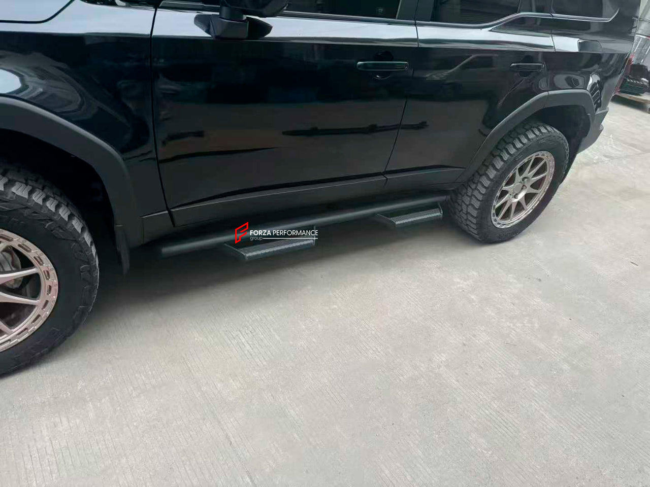 SIDE STEPS for TOYOTA LAND CRUISER 250 LC 250 2023+

Set includes:

Side Steps (2 options)

Material: Steel

Note: Professional installation is required.