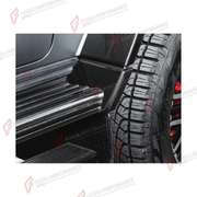 SIDE STEPS WITH DRY CARBON CORNERS for MERCEDES-BENZ G-CLASS W464 4X4 2019 - 2024

Set includes:
Side Steps
Corners

Material: Plastic, Dry Carbon

NOTE: Professional installation is required.