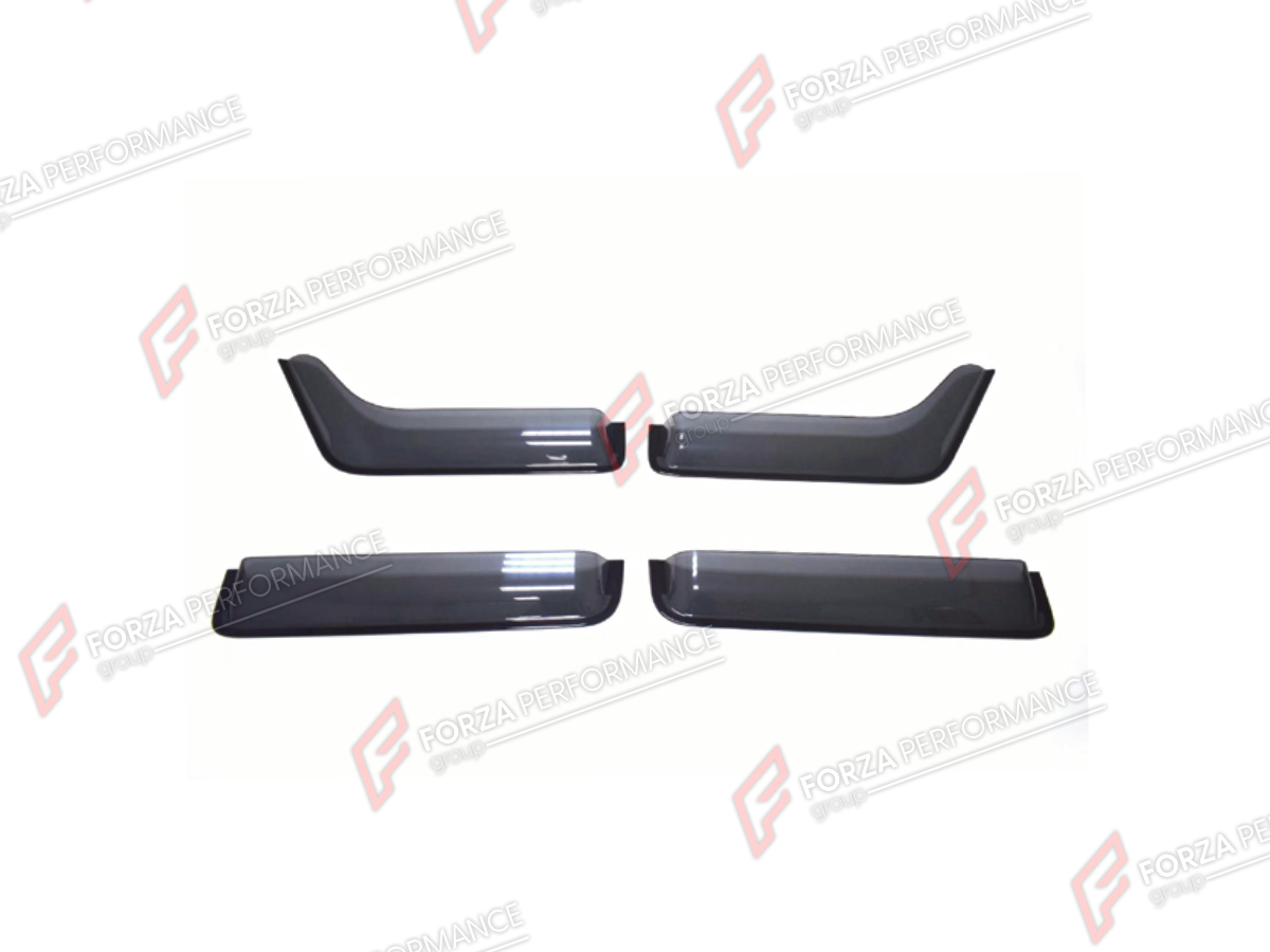 SIDE WINDOW VENT VISOR DEFLECTORS for MERCEDES-BENZ G-CLASS W464 2019 - 2024

Set includes:
Side Window Vent Visor Deflectors

Material: Plastic

NOTE: Professional installation is required.
