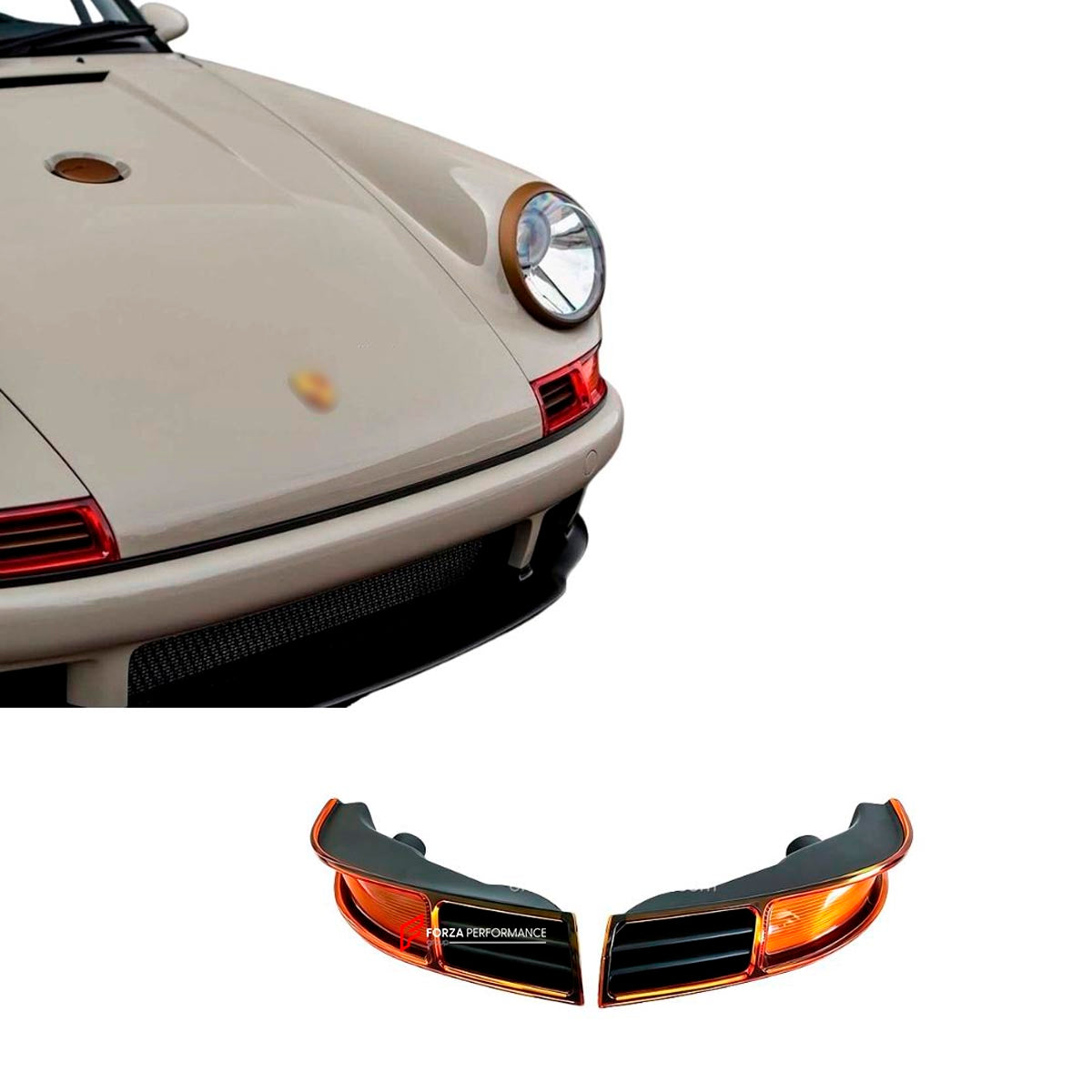 FOG LIGHTS for PORSCHE 911 G-SERIES 964 1974 - 1994
Set includes:

Fog Lights (Pair)
Material: ABS

NOTE: Plug and Play, direct fit. Professional installation is recommended.