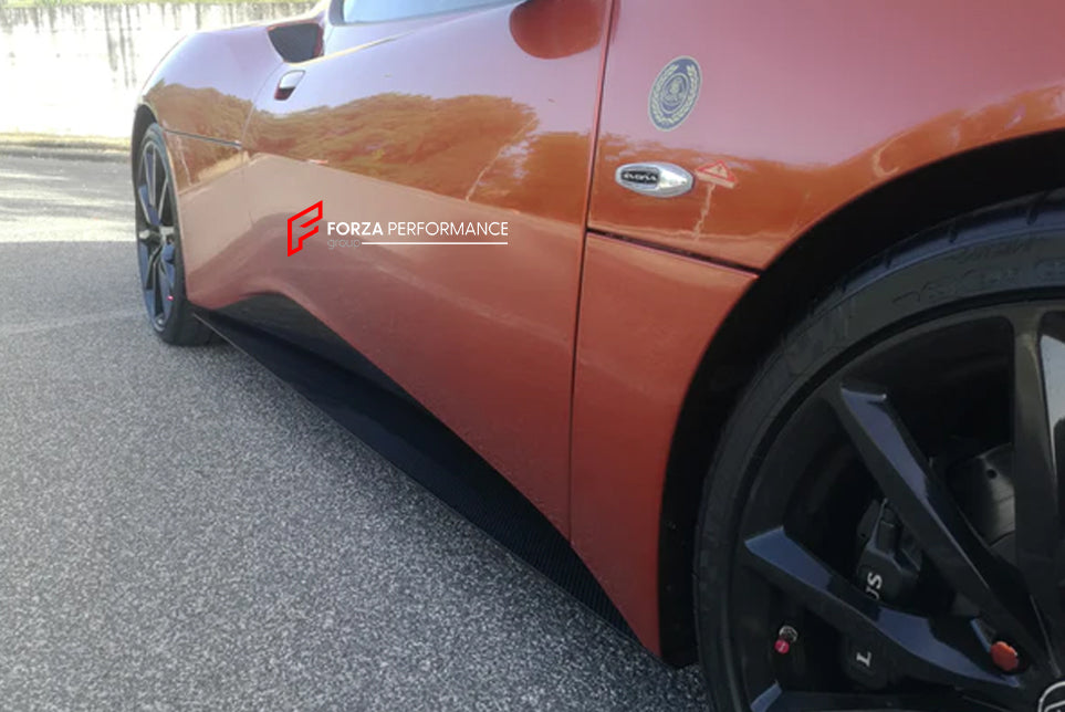 Carbon Fiber Side Skirts for Lotus Evora S 400 410 430 2010 - 2016