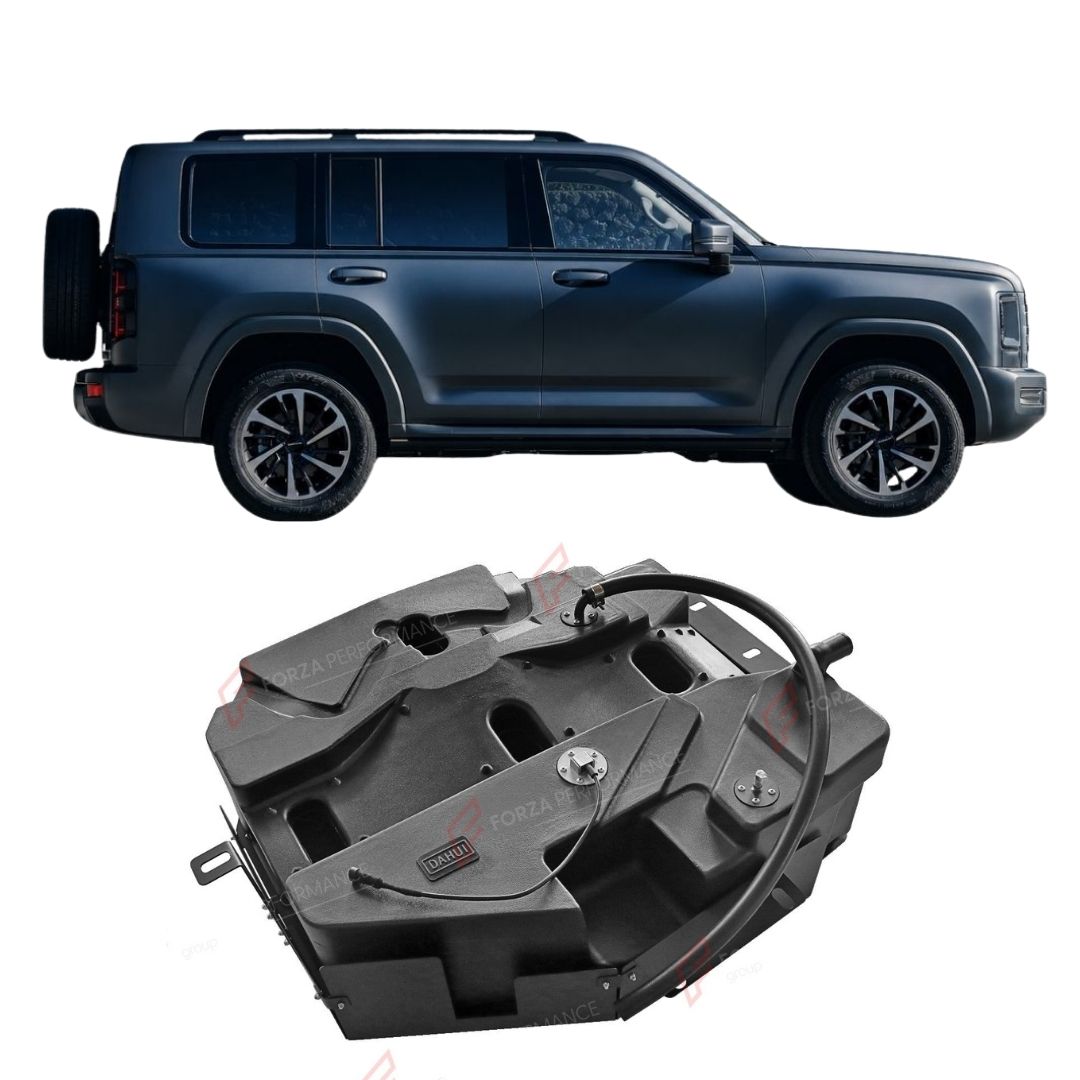 SPARE TIRE AUXILIARY LONG RANGE FUEL TANK SYSTEM 120L (EXTRA 32 GAL) EXTENDED RANGE for NEW 2ND-GEN HAVAL H9 2024+
