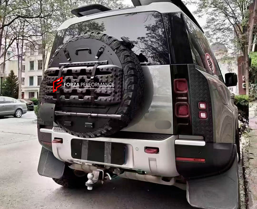 SPARE TIRE CARRIER FOR LAND ROVER DEFENDER L663 90 110 130 2020+ Forza Performance custom fit BARAG style design